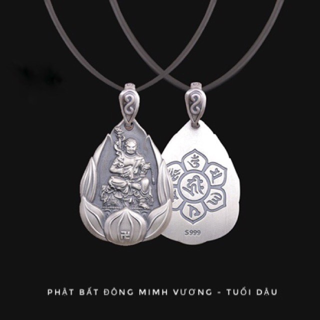Mặt Dây Chuyền Phật Bản Mệnh 12 CON GIÁP Bạc Thái cao cấp 999 - (Tặng kèm dây đeo)