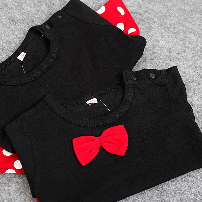 Jumpsuit Cotton Ngắn Tay+Mũ In Họa Tiết Hoạt Hình Cho Bé Gái