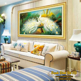 TRANH ĐÍNH ĐÁ CÔNG 85x55CM