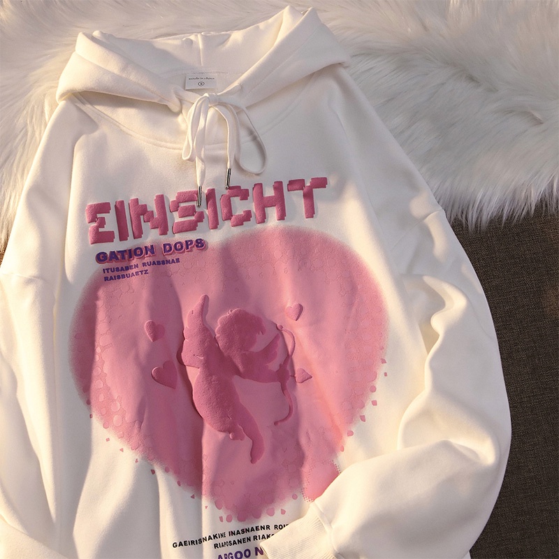 NRVP Áo hoodie dáng rộng thời trang Hàn Quốc 2022 dành cho nữ