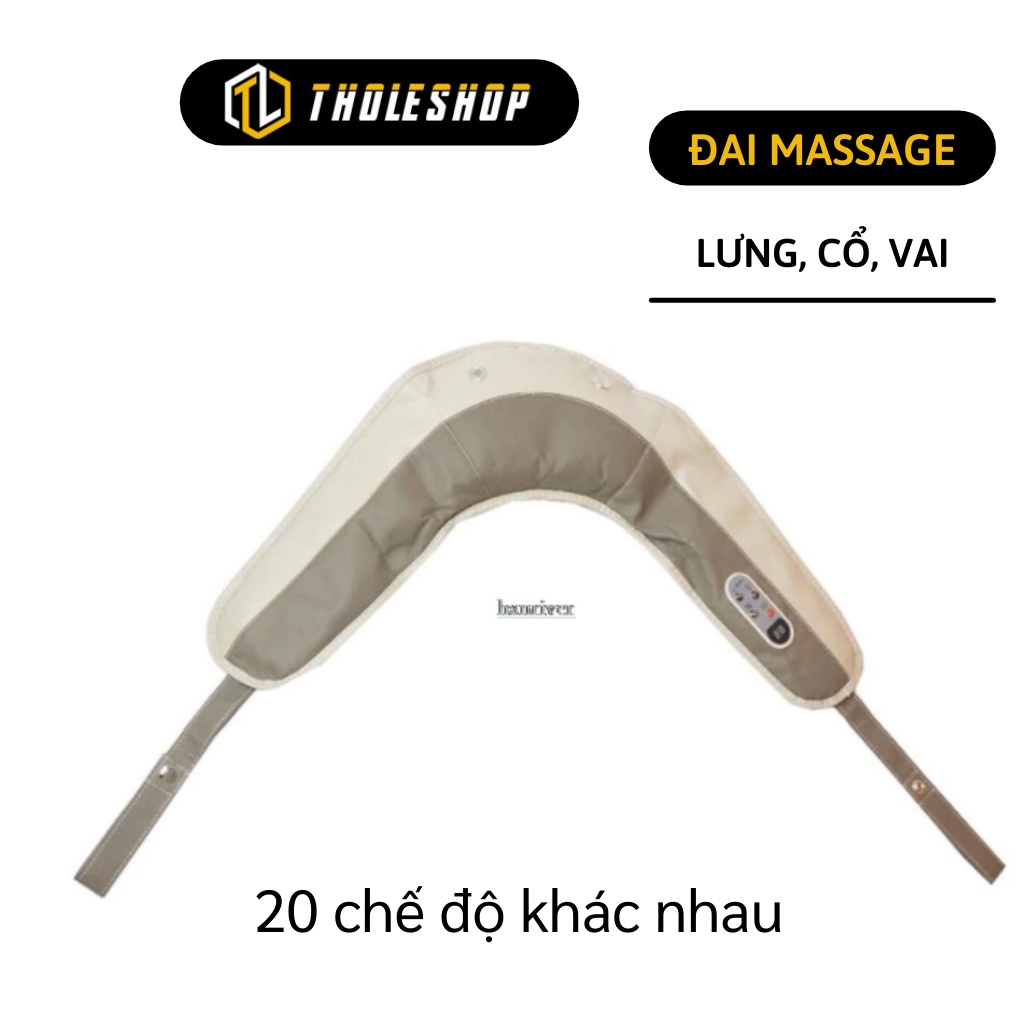 Máy Massage - Đai đeo massage lưng vai cổ gáy cho dân văn phòng thông máu giảm đau  2179