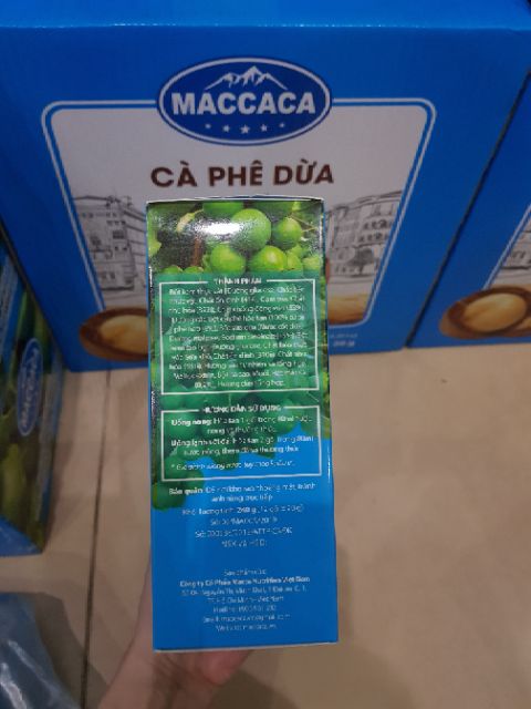 Cà phê dừa❤freeship❤MACCACA Hộp 12 gói x 20gr | BigBuy360 - bigbuy360.vn
