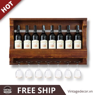 Kệ Rượu Treo Tường KR26