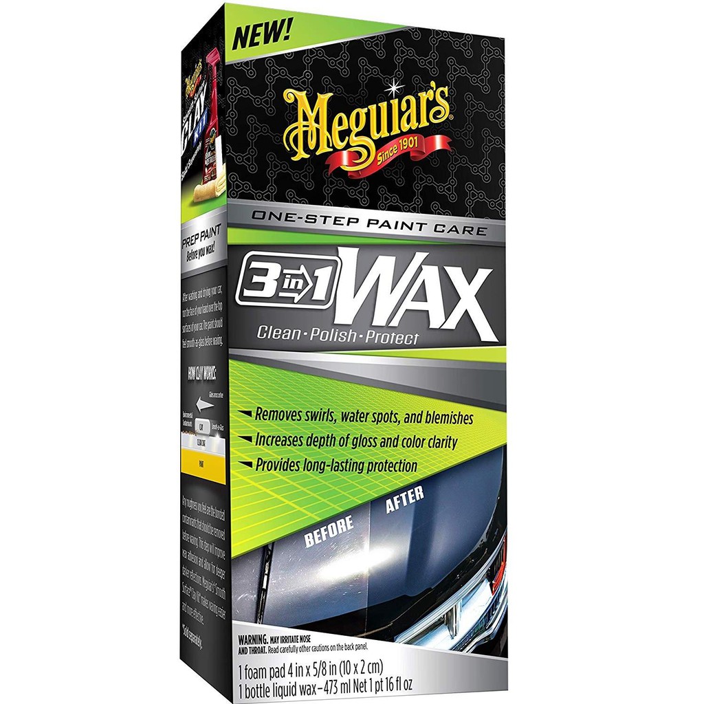 Meguiar's Wax 3 trong 1, 473 ml G191016