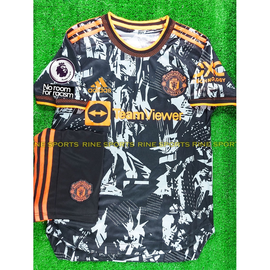 Hàng Thailand Super Bộ Áo bóng đá MU sân khách màu xanh - Manchester United 2022/2023 chuẩn thi đấu