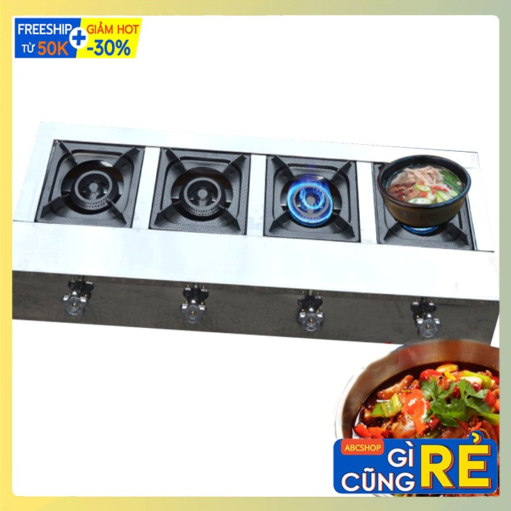 Bếp gas 4 lò nấu mì cay