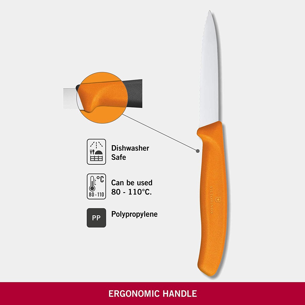 Dao bếp gọt Victorinox Paring Knives (wavy edge, 8cm) 6.7636.L119