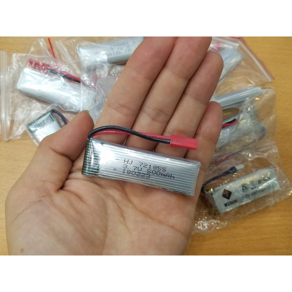 Xuongpin.vn Pin sạc 3.7v 500mah dùng cho máy bay v977 và các dòng đồ chơi điều khiển hàng chất lượng 80%