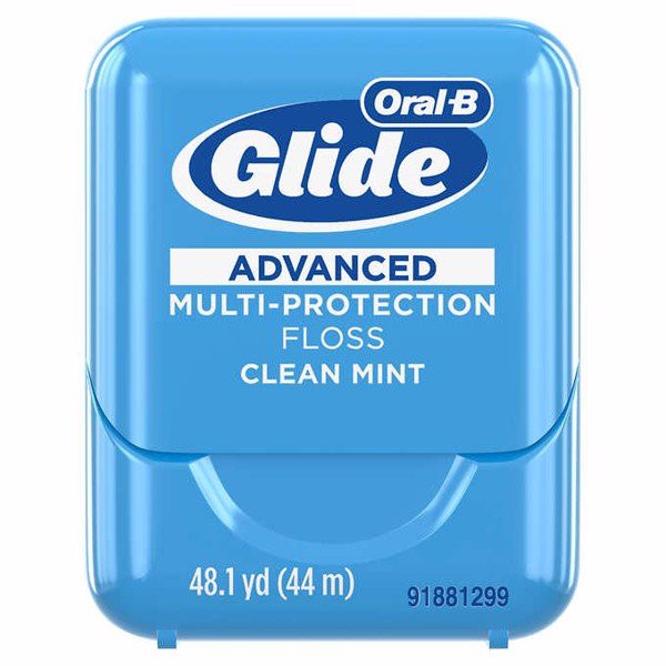 Chỉ nha khoa ORAL-B Glide Advanced Multi Protection Floss Clear Mint dài 44 mét