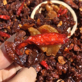 Khô bò hồng ngự cháy tỏi lon 150gram