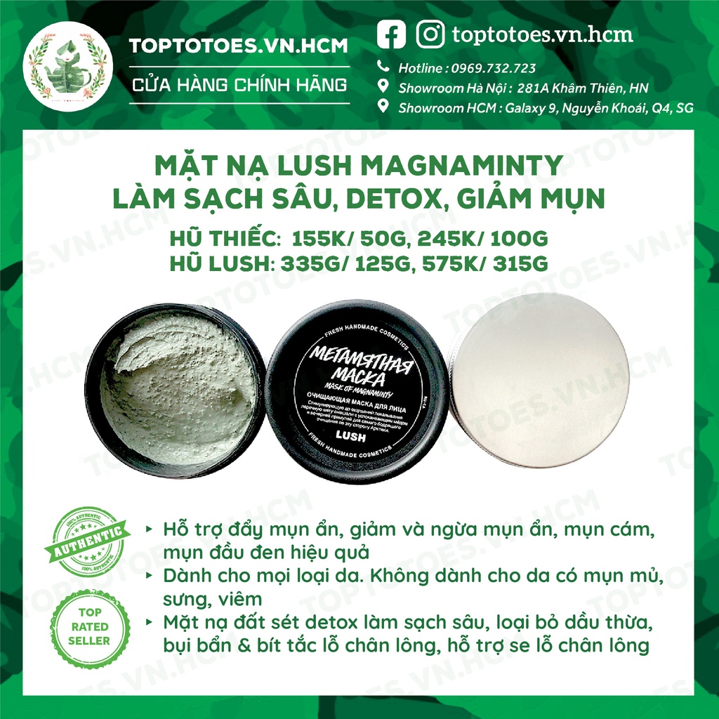 Mặt nạ Lush Magnaminty làm sạch sâu, detox, giảm và ngừa mụn