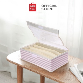 Hộp đựng đồ lót 4 ngăn Miniso (Hồng) - Hàng chính hãng