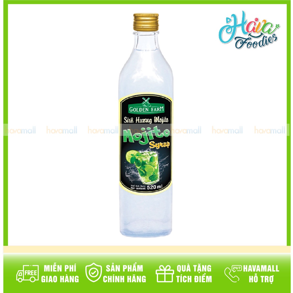 [HÀNG CÔNG TY] Siro Mojito Golden Farm 520ml