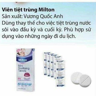 10 Viên tiệt trùng milton