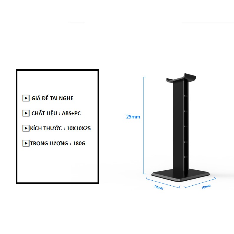Giá treo tai nghe chụp tai, kệ treo tai nghe  Z1 thông dụng cho tất cả loại tai nghe