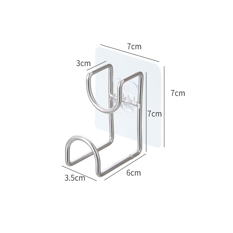 Móc treo đồ dán tường bằng thép không gỉ không cần khoan lỗ sáng tạo dành cho nhà tắm