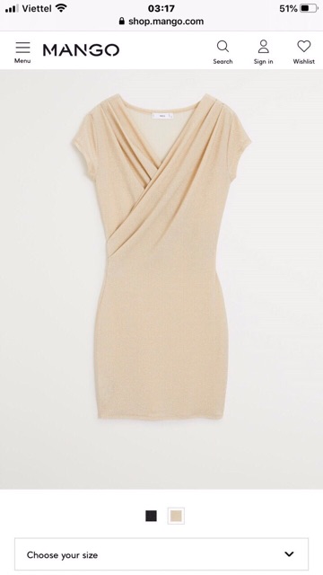 Váy Nữ Metallic Ánh Kim