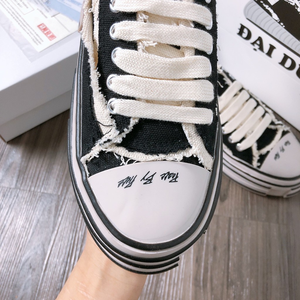 Xvessel rách đẽ gỗ cv rách đế gỗ giày thể thao giày sneaker cv rách đế gỗ giày sneakers cv rách giày tăng chiều giày nữ