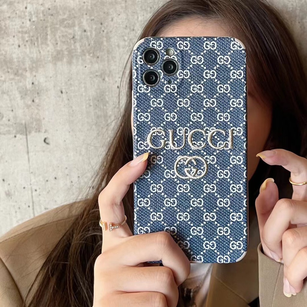 Ốp Điện Thoại Gucci Thời Trang Cho Iphone 11 12 Pro Xs Max Xr I8 I7 Plus