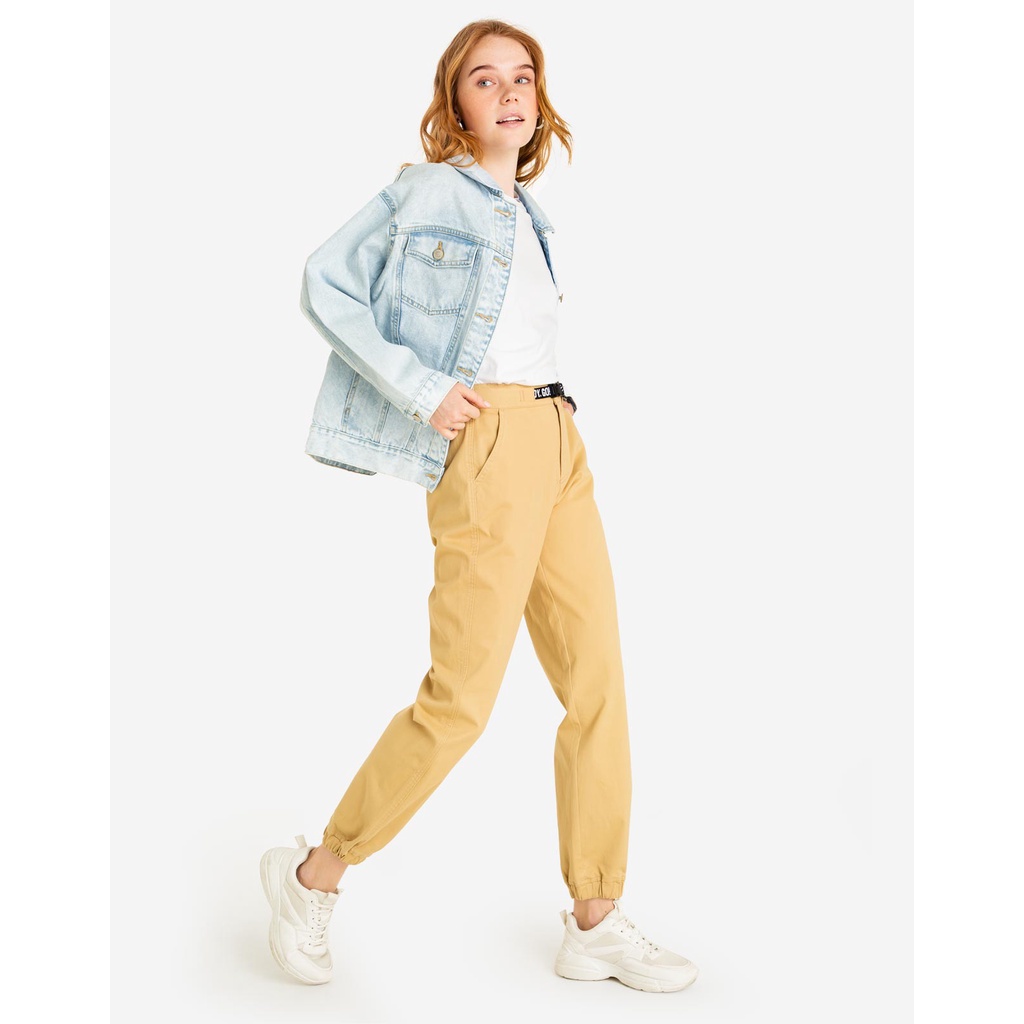 Quần jogger lưng thun dây dù GLOR1A JEANS
