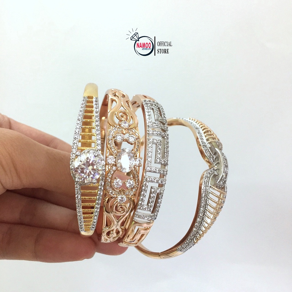 (Xả Hàng) Lắc Tay Titan Đính Đá Bền Màu Bảo Hành 12 tháng Không Đen Dỉ