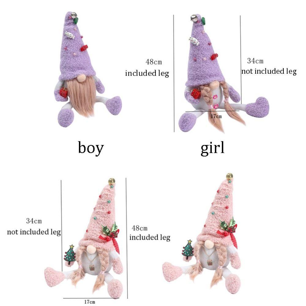 Epoch 1 Búp Bê Nhồi Bông Màu Tím / Hồng Dễ Thương Trang Trí Giáng Sinh