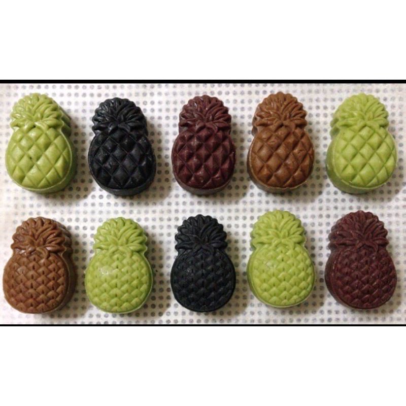 Khuôn trung thu lò xo - mẫu quả dứa 30g-50g làm bánh dứa
