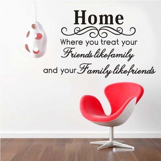 Decal dán tường chữ HOME 01