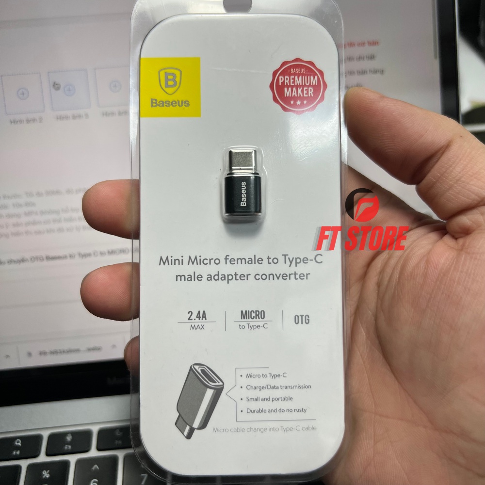 [GIAO HỎA TỐC] Đầu chuyển OTG Baseus từ Type C to MICRO USB