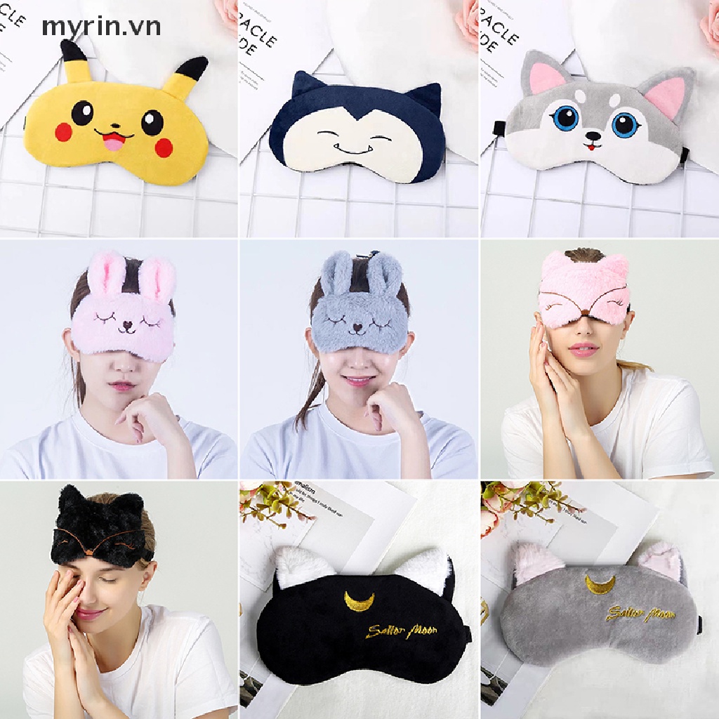 Mặt Nạ Che Mắt Ngủ Họa Tiết Pikachu Dễ Thương