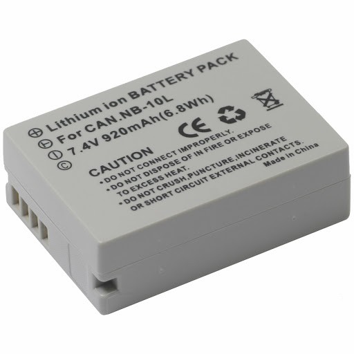 Combo Pin Sạc cho Pin Canon NB-10L (dùng cho SX40, SX50, G15, G16, G1X)