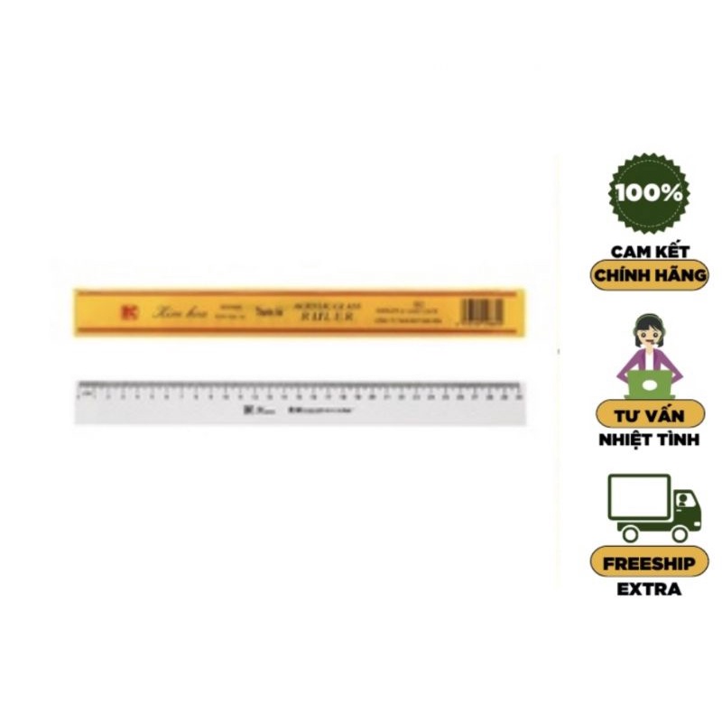 Thước 30cm Kewen thước khắc số không mờ