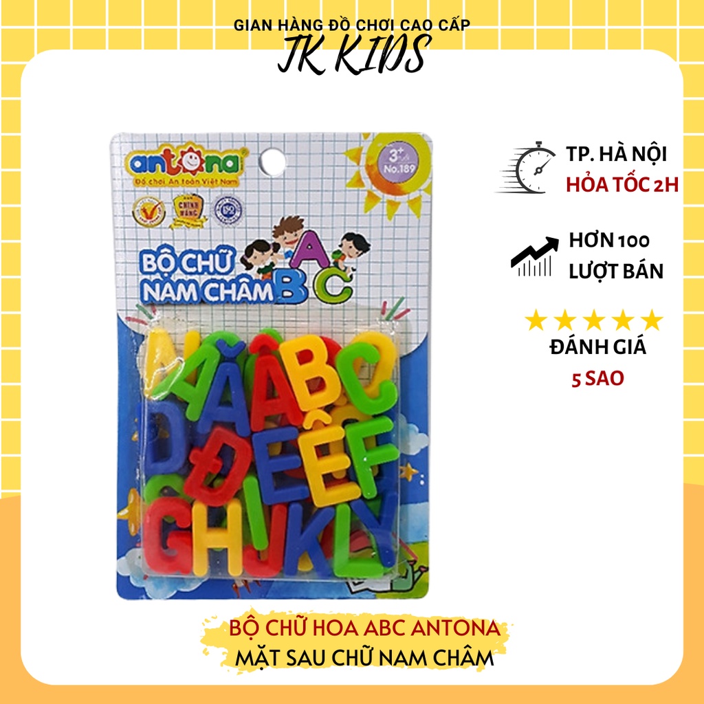 Bộ chữ và số nam châm từ nhựa nguyên sinh cao cấp