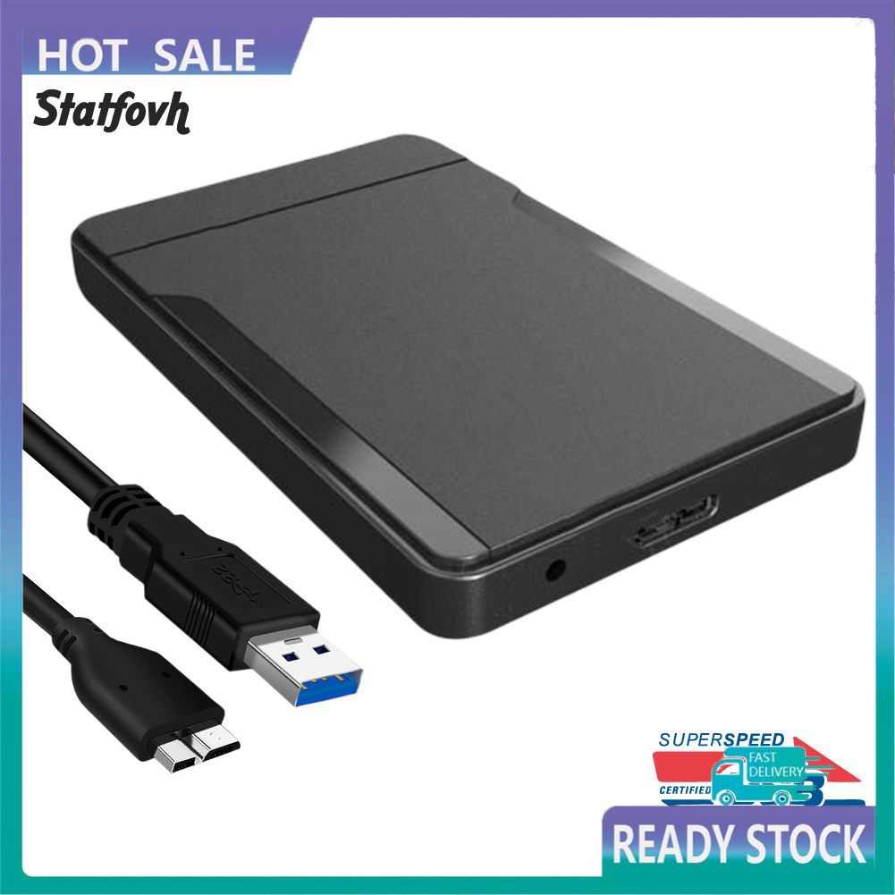 Hộp Đựng Ổ Cứng Ngoài Usb3.0 / 2.0 2.5inch Sata Ssd Cho Laptop