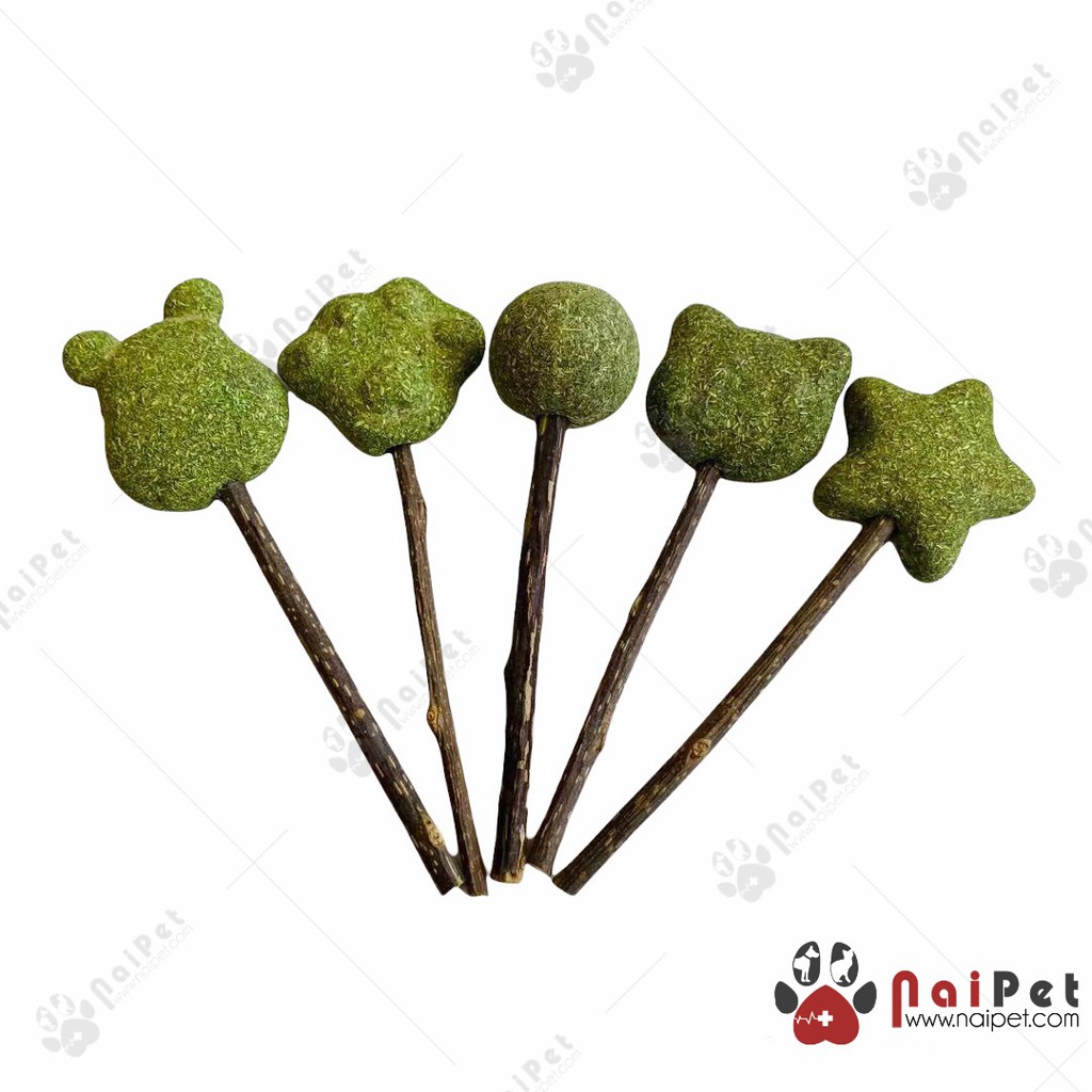Cỏ Catnip Cỏ Bạc Hà Viên Nén Dạng Kẹo Mút Cho Mèo CCN007