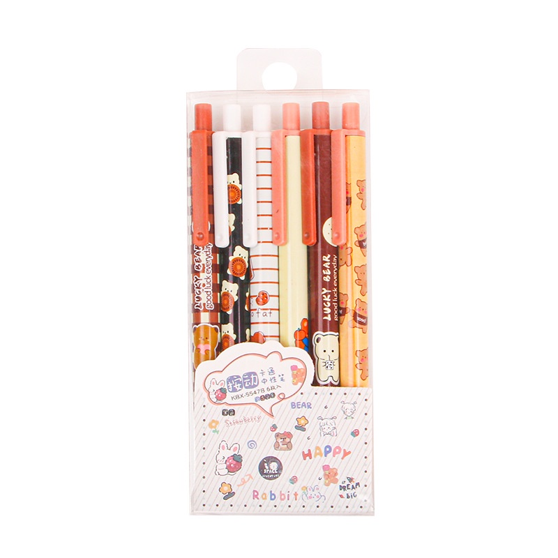 Bút Bi Mực Đen Ngòi 0.5mm Có Thể Thu Gọn Tiện Dụng Cho Nam Và Nữ