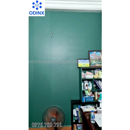 10m Giấy Dán Tường Màu Xanh Rêu Nhám Có Keo Sẵn - Decal Dán Tường Phòng Ngủ ODINX