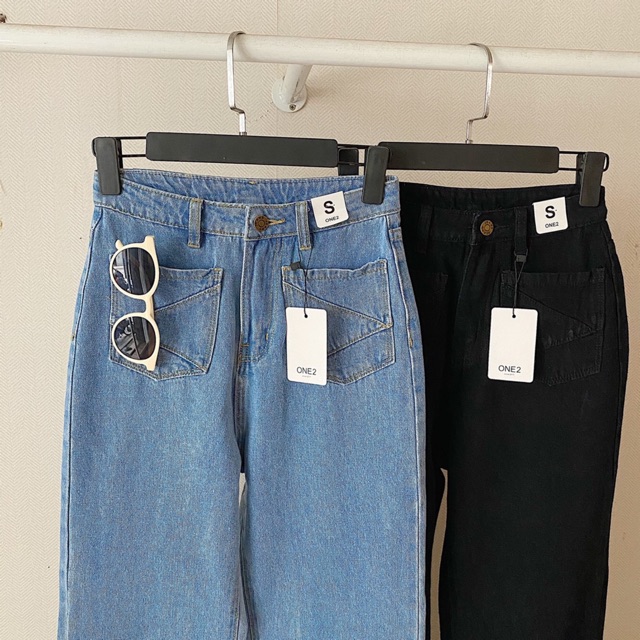 Quần Jeme Denim Culotes from chuẩn ống rộng điểm nhấn 2 túi phía trước tôn vòng 3