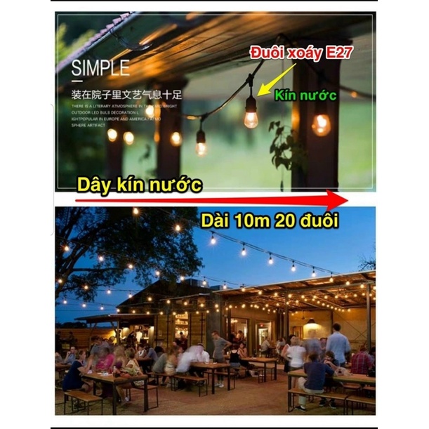 Dây đui trang trí chống nước