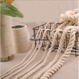 10m dây cotton trắng ngà, trắng sữa