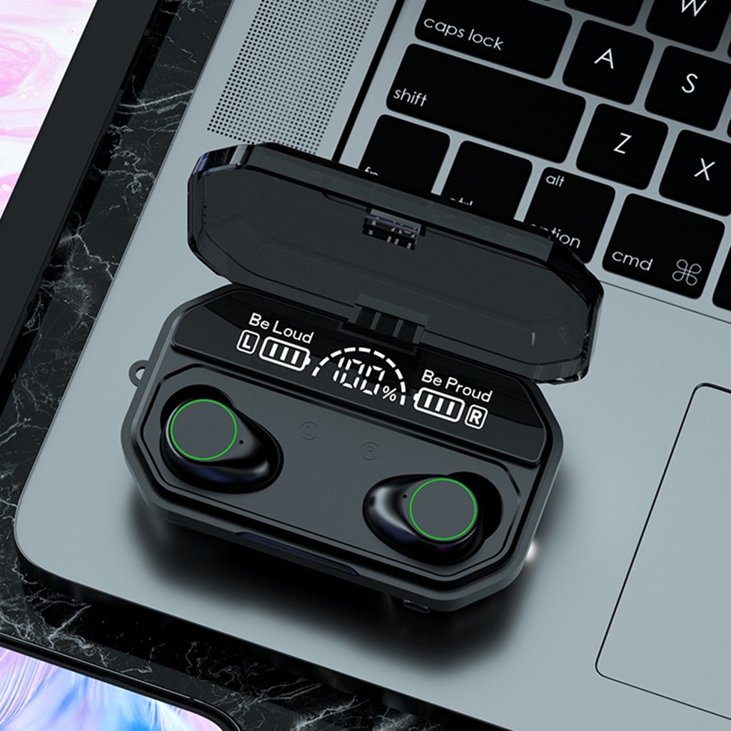 Tai Nghe Nhét Tai Hel + A16 Tws Không Dây Bluetooth 5.1 Điều Khiển Cảm Ứng Hiển Thị Điện Áp