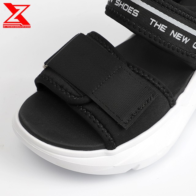 [Mã SKAMLTSM9 giảm 10% đơn 99K] Sandal Nữ ZX 2304 quai ngang bản to - đế cao 5cm - Ulzzang Style - Đen