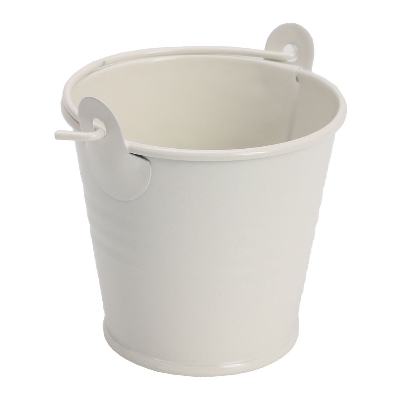 ✿ Chậu Trồng Cây Mini Bằng Kim Loại Có Tay Cầm Tiện Lợi