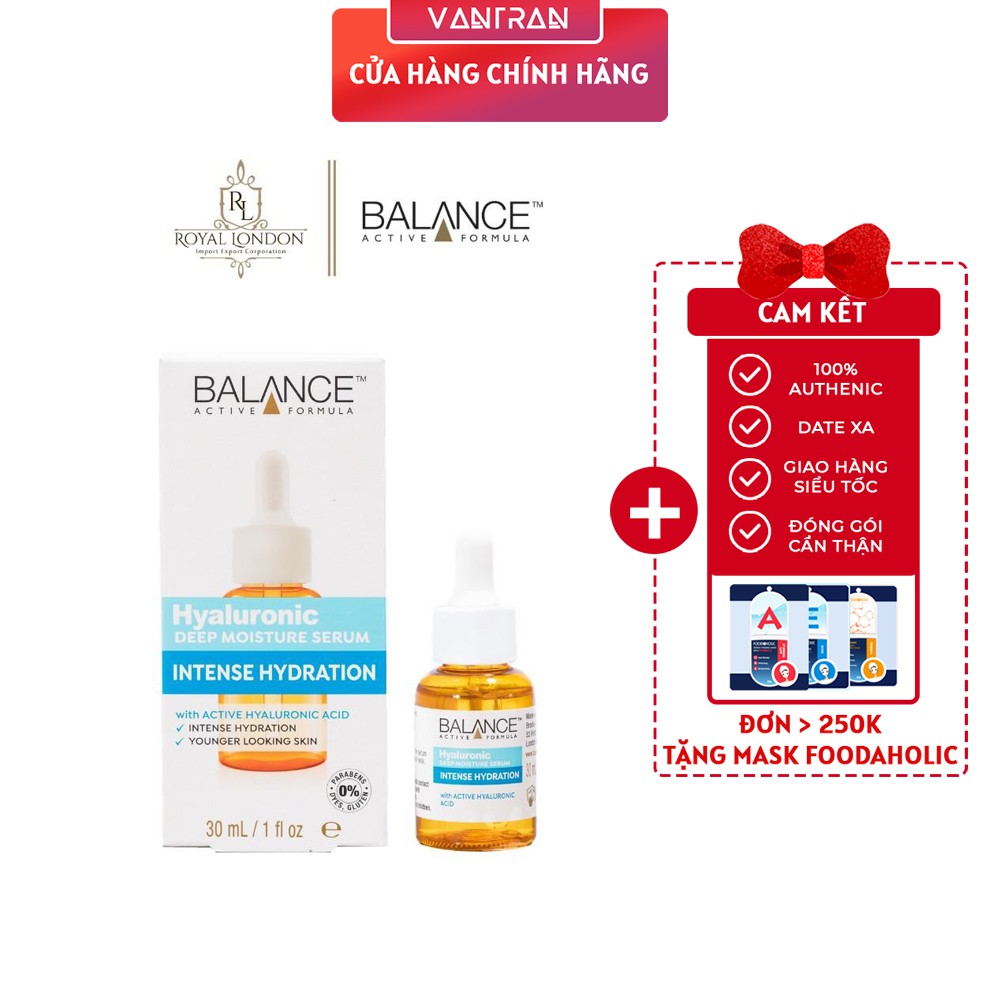 Serum Cấp Nước Dưỡng Ẩm Balance Active Formula /Hyaluronic Deep Moisturizing 30ml