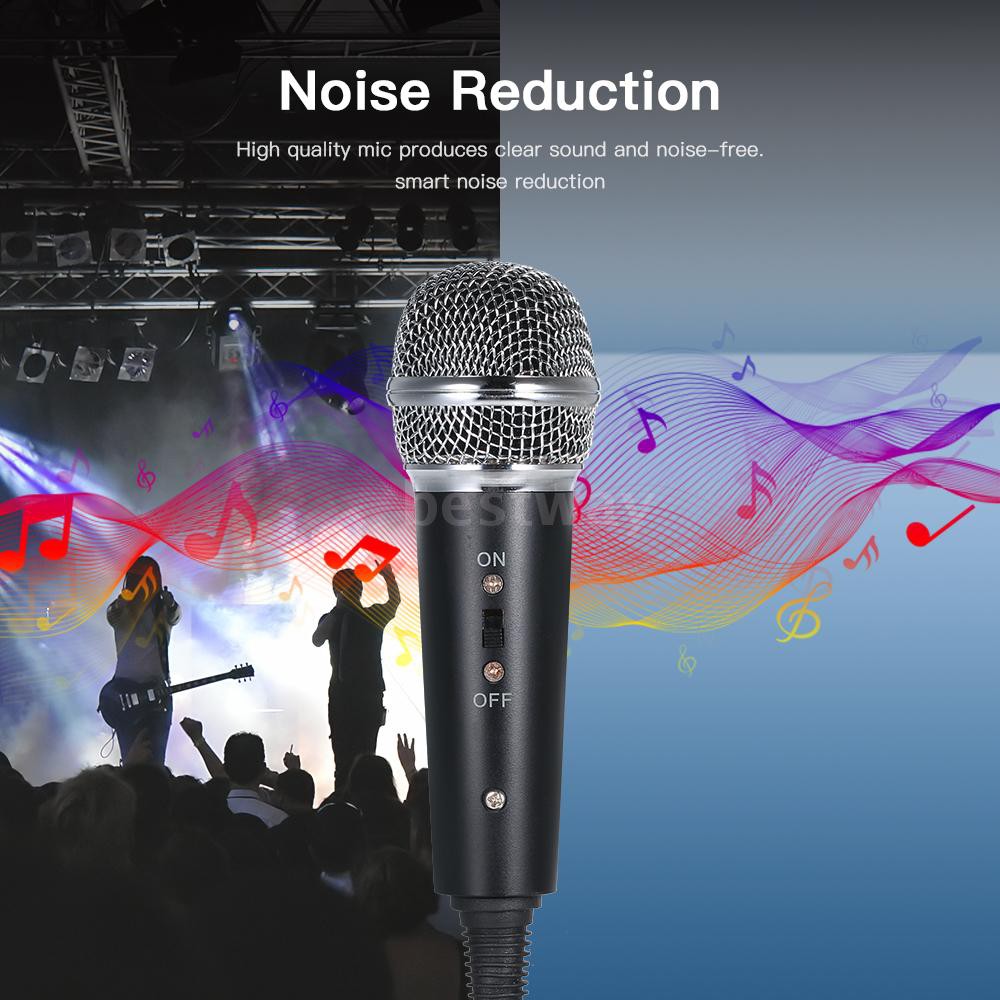 Bộ Mic thu âm điện dung cổng 3.5mm dùng ghi âm KTV Karaoke kèm chân đế cho điện thoại PC