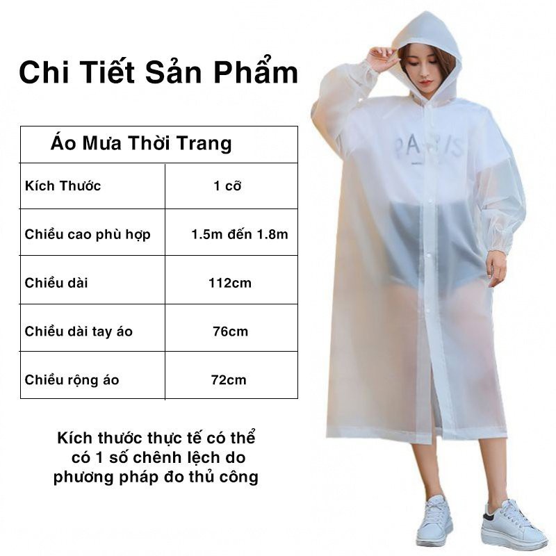 (giá sỉ)Áo mưa Hon da, áo mưa thời trang có cúc siêu tiện lợi giá rẻ
