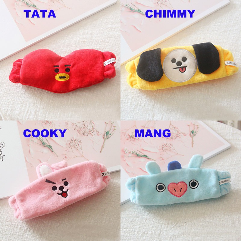 Băng Đô Rửa Mặt / Trang Điểm In Hình Bt21 Của Bts