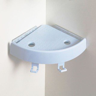 Kệ góc nhà tắm hút chân không chịu lực tốt kèm móc treo tiện lợi