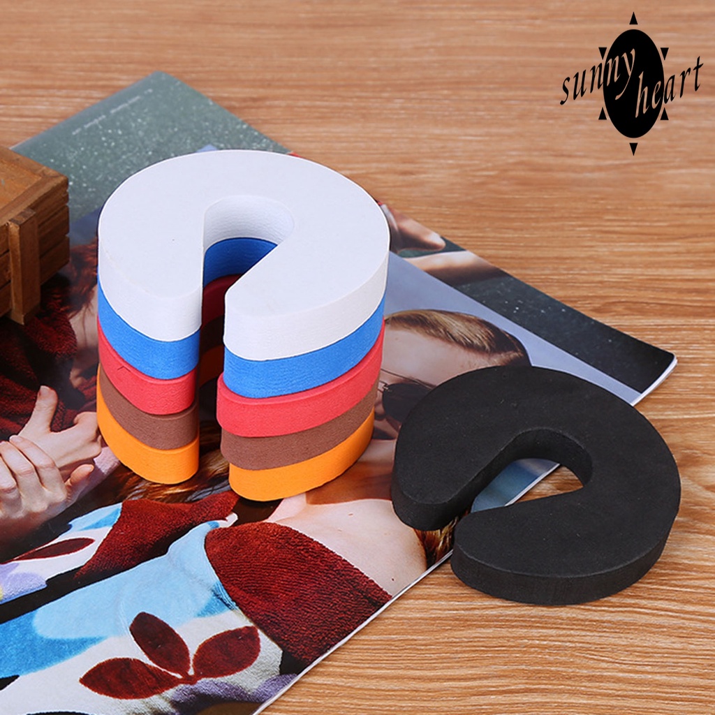 Set 4 Miếng Chặn Cửa Co Giãn Cao Không Dễ Rơi Bảo Vệ An Toàn Cho Trẻ Em