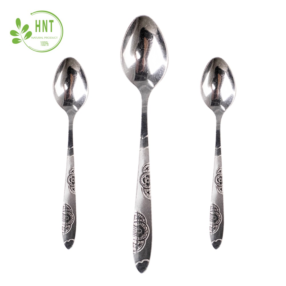 Thìa inox coffee không gỉ thiết kế hoa cúc tinh xảo - HNT NATURAL PRODUCT T1K